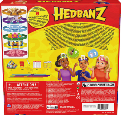 Lojë tavoline Spin Master Hedbanz, familjare, 2-6 lojtarë, me ngjyra