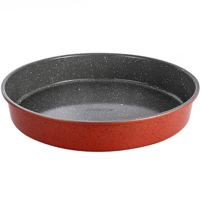 Tavë rrethore me kapak Cooking by Heinner ANCA HR-FM-A357, qeramike, 35x7 cm, e bardhë