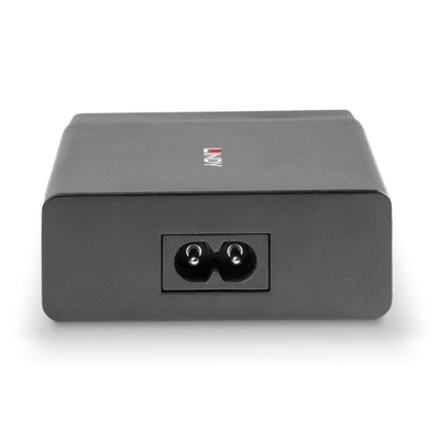 Karikues me 4 porta Lindy, USB C dhe USB A, Power Delivery 72W, i bardhë