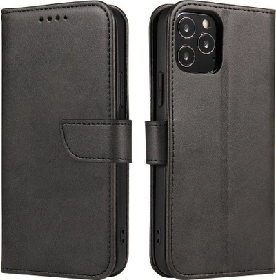 Maskë telefoni Hurtel Magnet Case për Poco M4 Pro 5G, me kapak, me qëndrim, ngjyrë e zezë