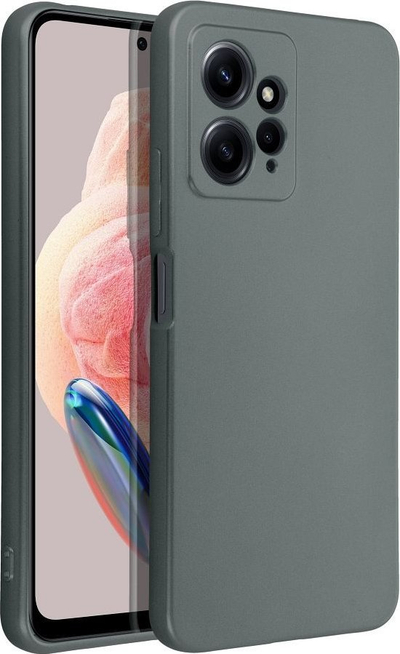 Futrollë telefoni OEM Metallic për Xiaomi Redmi Note 12 4G, TPU, antishok, gri