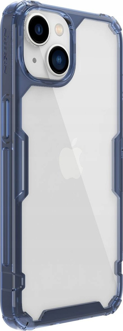 Kapak telefoni Nillkin Nature Pro për Apple iPhone 14 Plus, prej TPU dhe polikarbonati, blu