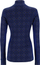Bluzë termike Kari Traa Rose Half Zip, 100% lesh Merino, me jakë gjysmë zinxhir, blu