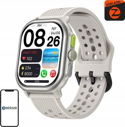 Smartwatch Zeblaze Beyond 3 Pro, ekran AMOLED, GPS, ngjyrë shampanjë