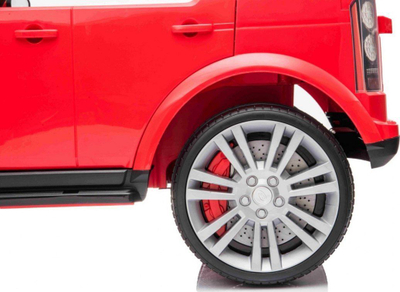Makine elektrike per femije Ramiz Land Rover Discovery, telekomande, targe dekorative, e kuqe