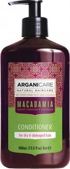 Balsam flokësh Arganicare Macadamia për lagështim, 400ml, për flokë të thatë