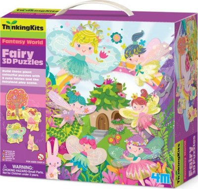Puzzle 3D për kalamaj 4M Thinking Kits Fairy, 49 cm, shumëngjyrëshe