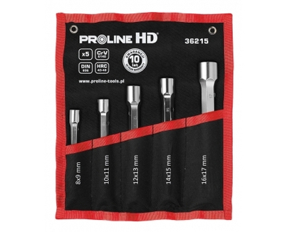 Set çelësash tubularë Pro Line 36215, 8 17mm, 5 copë, argjendtë