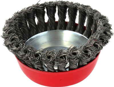 Furçë kupë metali GEKO, 65mm, fije të përdredhura, M14