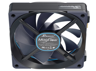 Вентилатор за компјутер SeaSonic MagFlow 1225 PWM, 120 mm, без осветлување, црн