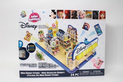 Set loje Zuru 5 Surprise Disney Store Mini Brands, 5 mini figura, për kalamaj 3+