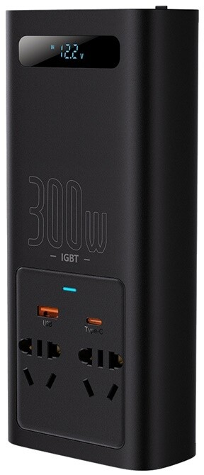 Inverter për makinë Baseus 300W, i zi