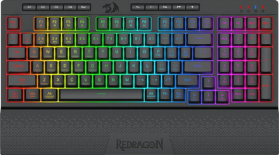 Tastierë gaming Redragon K515 Shiva, 98 taste, RGB, me mbajtëse dore, e zezë