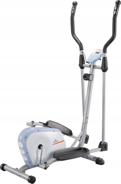 Eliptik për palestër n'shpi Basic Elliptical Home Trainer, me kompjuter trajnimi, për përdorim n'shpi, gri