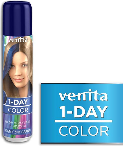Sprej ngjyrosës për flokë Venita 1-Day Color Nr. 5, 50 ml, blu navy