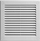 Grilë ventilimi AWENTA TRU2, 150 x 150mm, me rrjetë, e bardhë