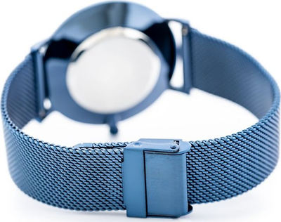 Ora dore G. Rossi 10771B-6F3, kuarc, metal, blu e errët rosegold