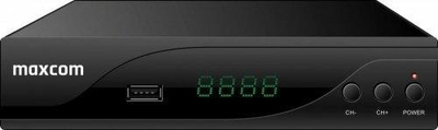 Marrës digjital Maxcom MaxTVT2, DVB T2, USB, i zi