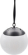 Lampë diellore varëse Saska Garden SP-6639M, sferë plastike 10x30cm, IP44, e bardhë