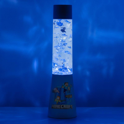 Lampë dekorative Paladone Minecraft Lava Lamp, 33cm, me USB, blu