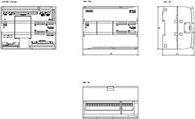 Modul PLC Siemens SIMATIC S7-1200F CPU 1215FC, 14 hyrje DI 24V DC, 10 dalje DO 24V DC, PROFINET