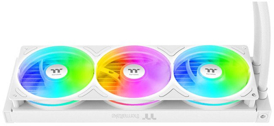 Ftohës uji për PC Thermaltake TH360 V3 Ultra ARGB Sync Snow Edition, 360mm, ekran LCD 3.95", i bardhë