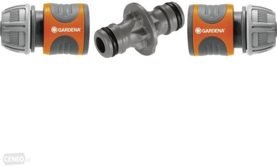 Set lidhësa zorre GARDENA 18283-20, plastik, 13 mm 15 mm, portokalli gri