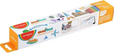 Sticker murali Keyroad Global Travel për ngjyrosje, 206x30 cm, shumëngjyrësh