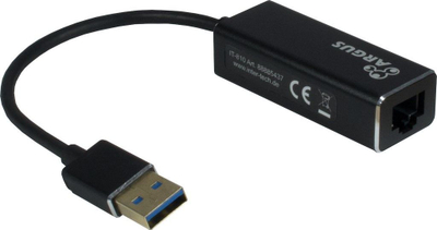 Adapter rrjeti Inter-Tech ARGUS IT-810, USB 3.0 në LAN, i zi