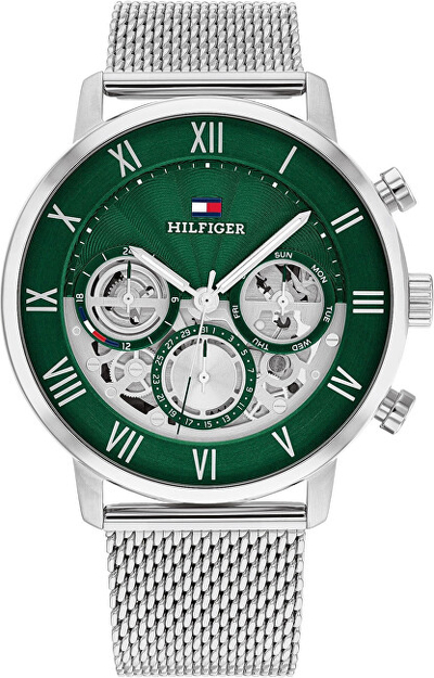 Orë për meshkuj Tommy Hilfiger, e argjendtë