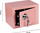 Сеф Extralink S-404, со клуч, компактен, розов