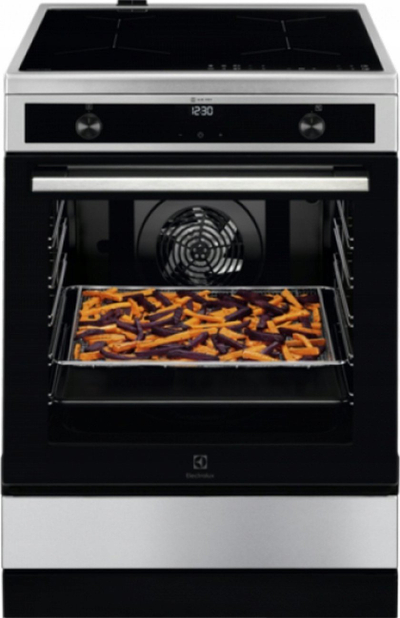 Furrë me pianurë Electrolux LKI64023AX, 73L, 4 vatra, inox e zezë