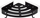 Raft qoshe dushi 5five Corner Shower Shelf Adhesive Stick Blackalu, alumini, me ngjitës, i zi
