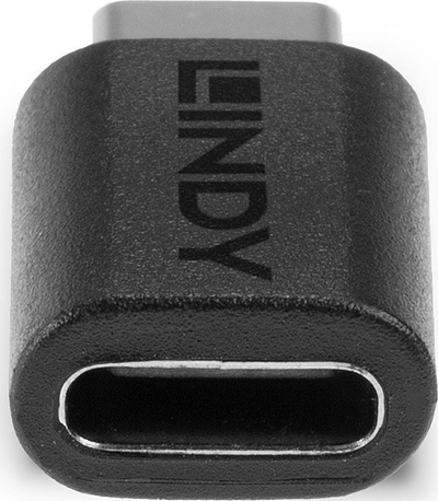 Përshtatës USB Lindy USB 3.2 Type C, kompakt, i zi