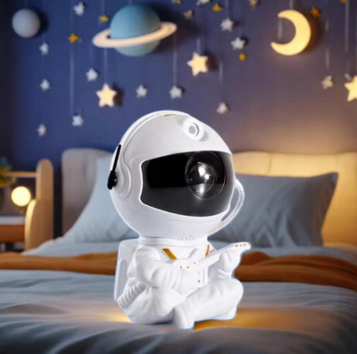Projektor LED OEM Astronaut HR-F2, me telekomandë, USB, i bardhë