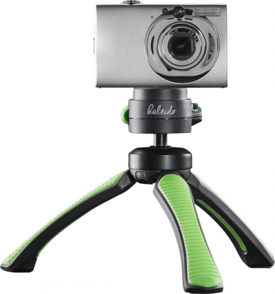 Tripod tavoline Mantona Kaleido Gaia Mini, me kokë sferike, lidhje 1/4\", ngjyrë lime green