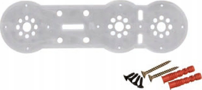 Pllakë montuese Sigma-Li Universal, plastike, 150mm, gri