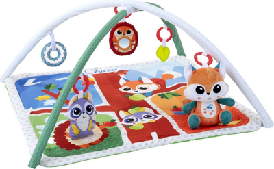 Играчка подлога Chicco Magic Forest Relax and Play Gym, 2 во 1, со лак со играчки, повеќебојна