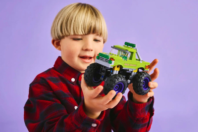 Lodër ndërtimi LEGO Marvel 76312 Hulk Truck vs Thanos, 229 pjesë, për fëmijë 7+