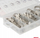 Set kapëse me vidë AMiO 04125, 34 copë, çelik inox