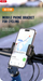 Mbajtëse telefoni XO C109 për timon biçiklete e motorri, rrotullim 360°, për 4–6.9\", e zezë