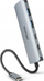HUB USB Dicota USB C 4 në 1, 10Gbps, alumini, gri