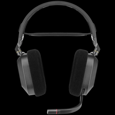 Kufje gaming Corsair HS80 Wireless, 7.1 Dolby Atmos, RGB, të zeza