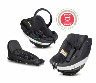Ulëse auto për fëmijë BeSafe Go Beyond, i-Size 40-87cm, sistem 5 pika, gri Peak Mesh