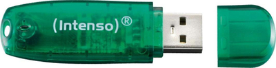 USB Интенсо Рейнбоу Лајн, 8GB, USB 2.0, зелена