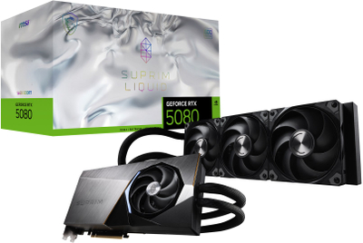 Графичка картичка MSI SUPRIM GeForce RTX 5080 16G LIQUID, 16GB GDDR7, 256 bit