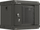 Kabinet rack muror Netikor 10" 6U, 300x300x370 mm, derë e xhamtë, i zi