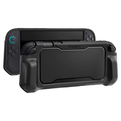 Заштитен капак Spigen Rugged Armor за Nintendo Switch 2, материјал TPU, мат црн
