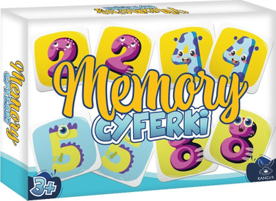 Игра меморија Numbers Kangaroo, 24 елементи, за деца, многубојна