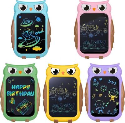 Tablet vizatimi Funny Owl, 8.5", për kalamaj, shumëngjyrësh